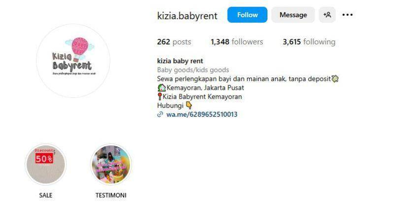 Instagram.com/kizia.babyrent